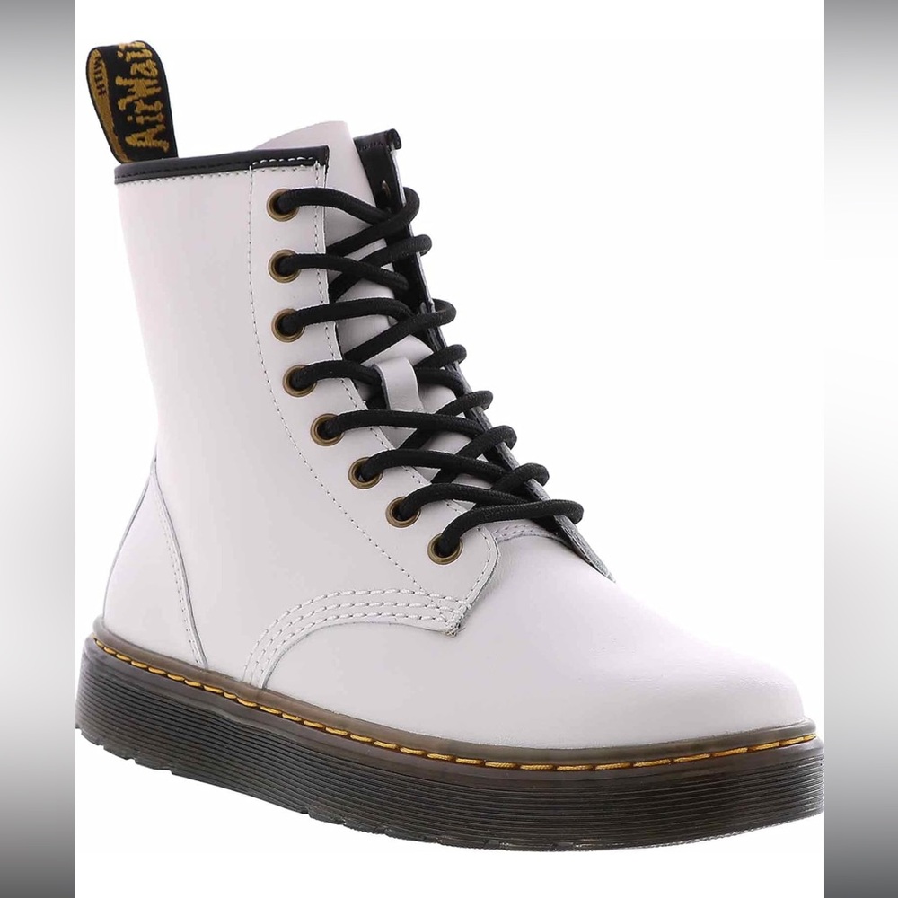 Dr Martens Zavala T Lamper Combat Boot White